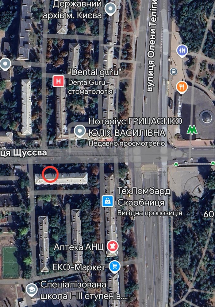Оренда м. Дорогожичі 16м. Щусева 3 салон манікюр