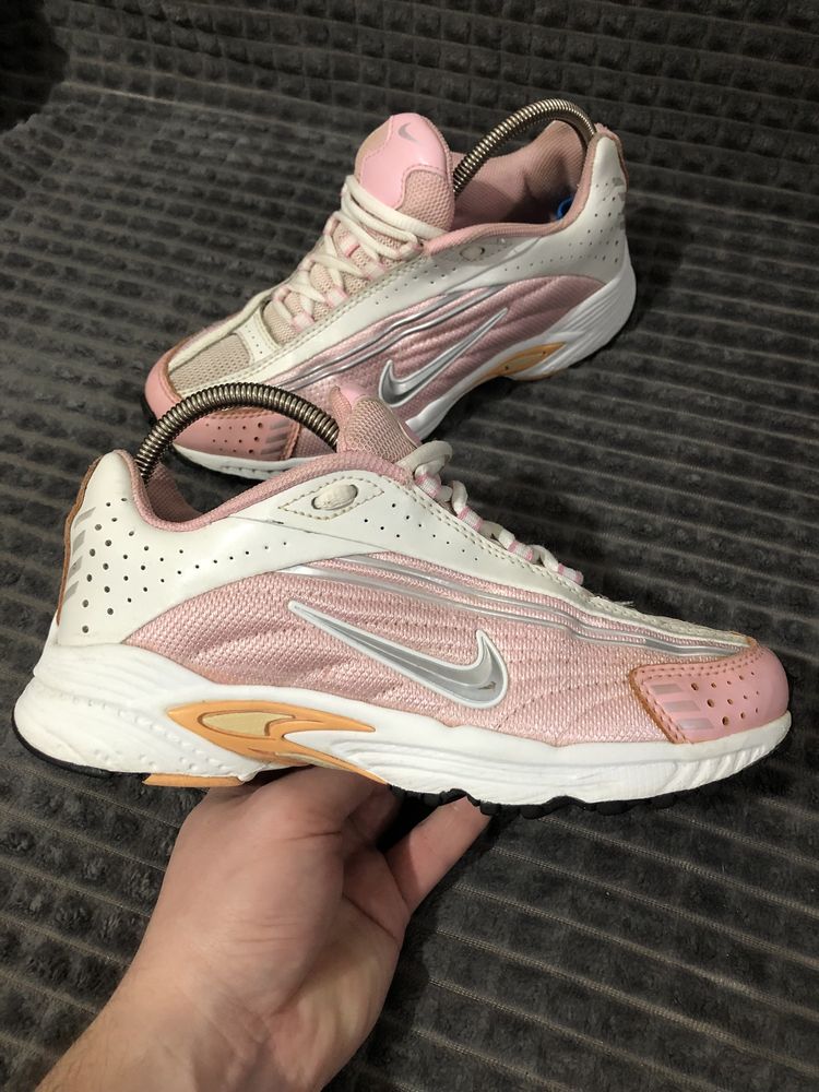 NIKE 2000год (36.5-37) 23-23.5см Jet Stream женские кроссовки розовые