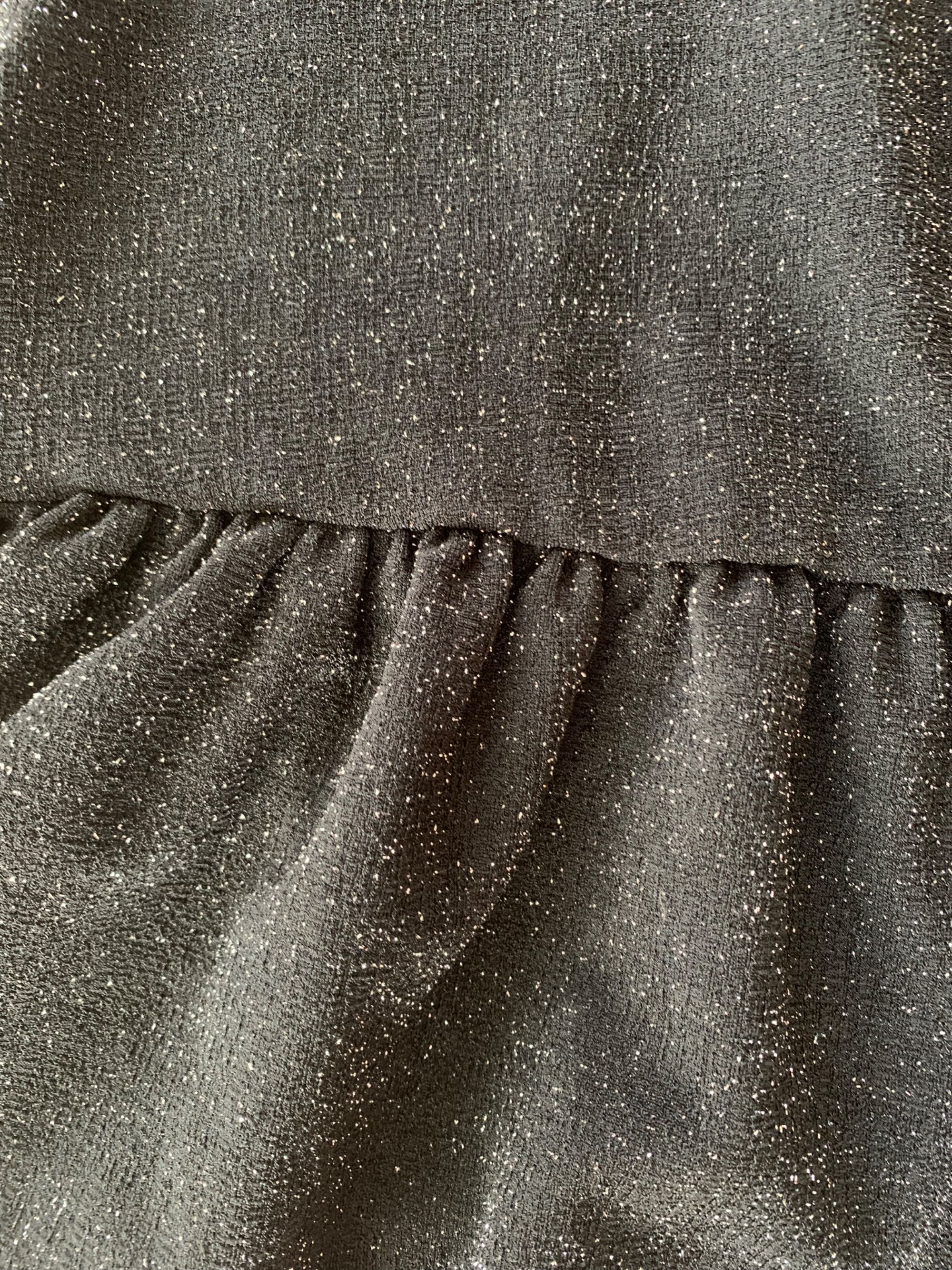 Sukienka YAS srebrna z wiązaniem w talii dlugosc średnia nieużywana 36