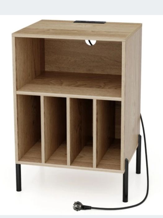 Szafka Stojak Regał na GRAMOFON i płyty winylowe winyle GNIAZDKA USB