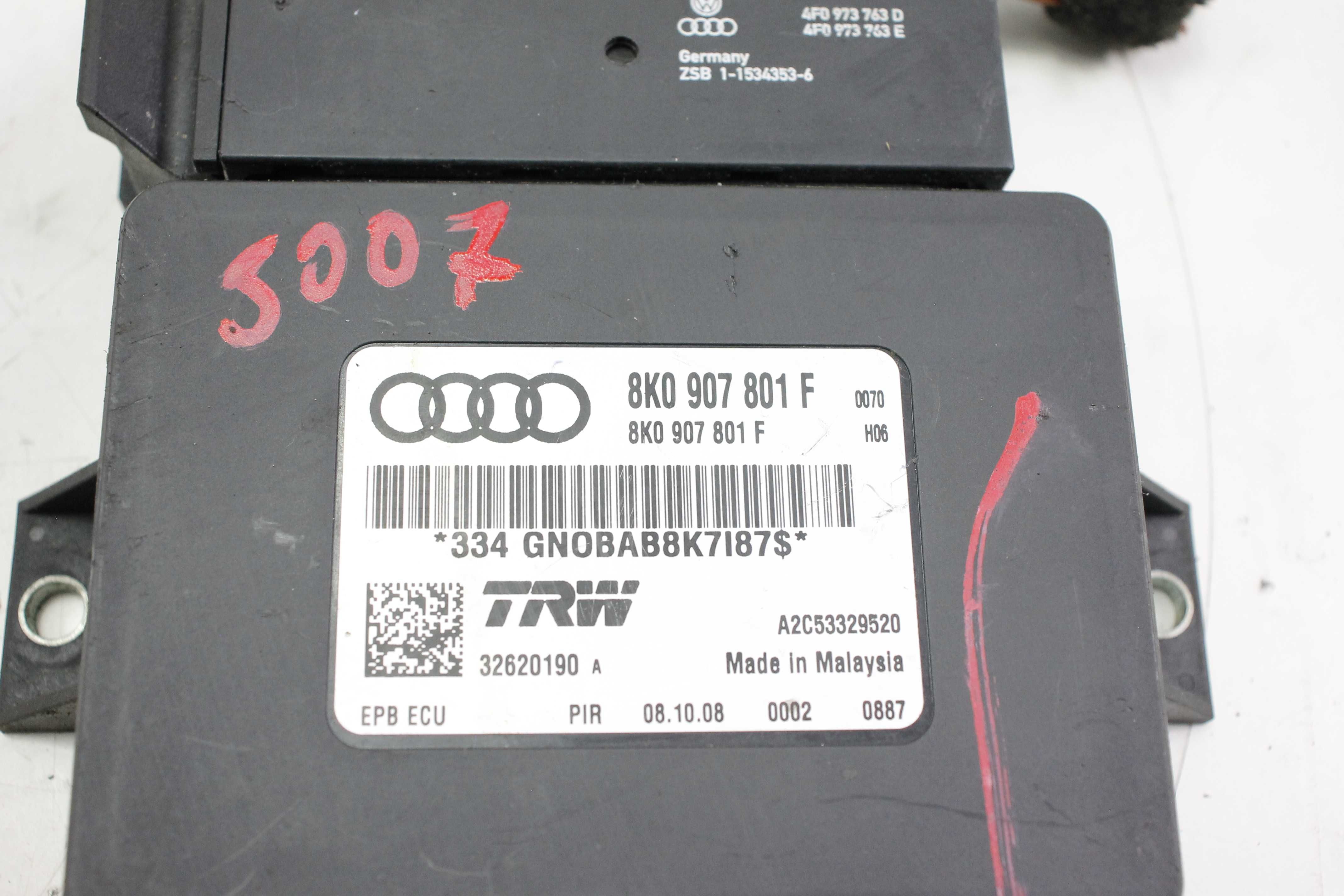 moduł hamulca ręcznego Audi A4 B8 A5 sterownik komputer ecu wtyczka