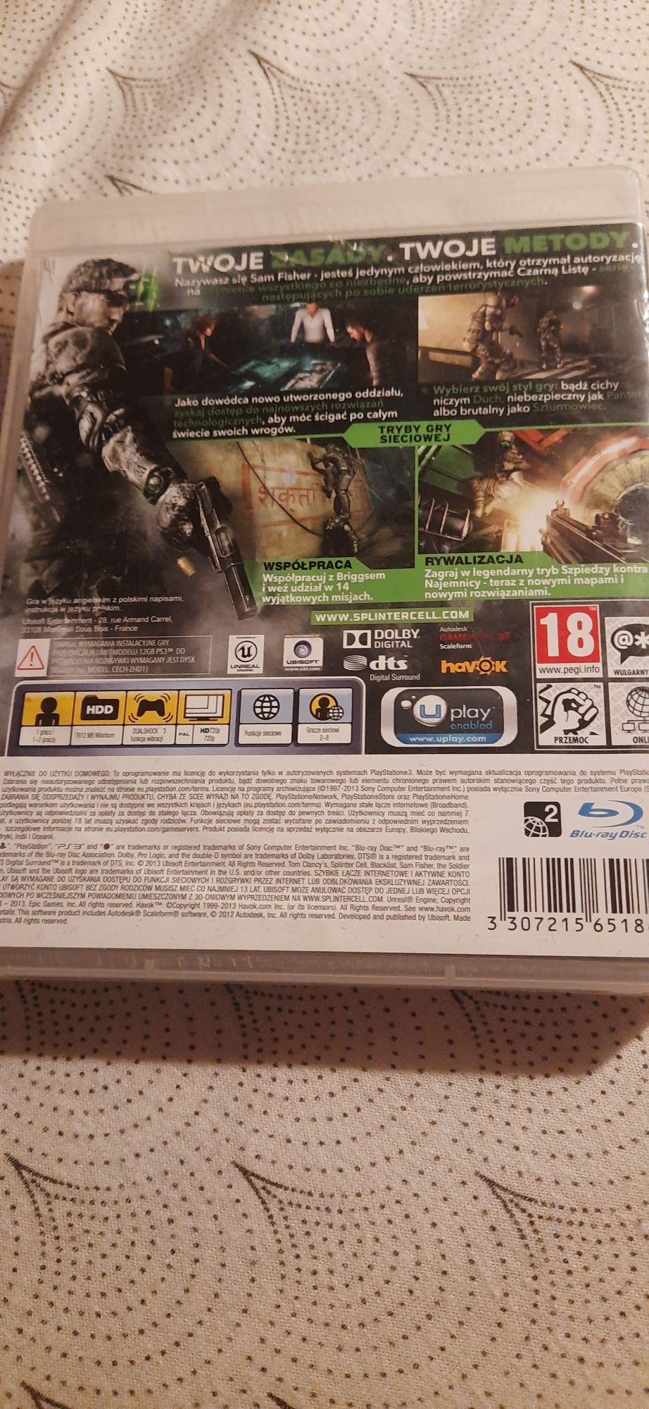 Tom clancy splinter cell blacklist pl na ps3