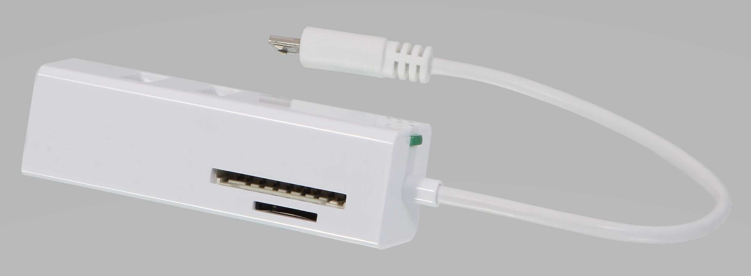 Lindy 42626 - Hub USB 2.0 OTG Micro-B & Card reader Micro SD e SD