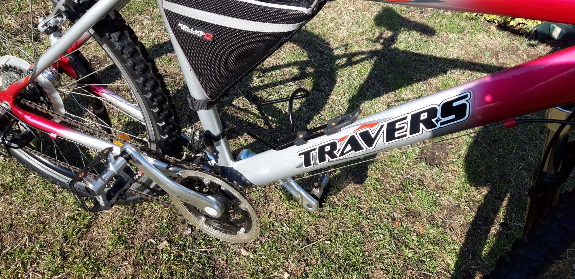 Rower górski Travers,Alu ,tarcza hamulcowa,amortyzator super stan