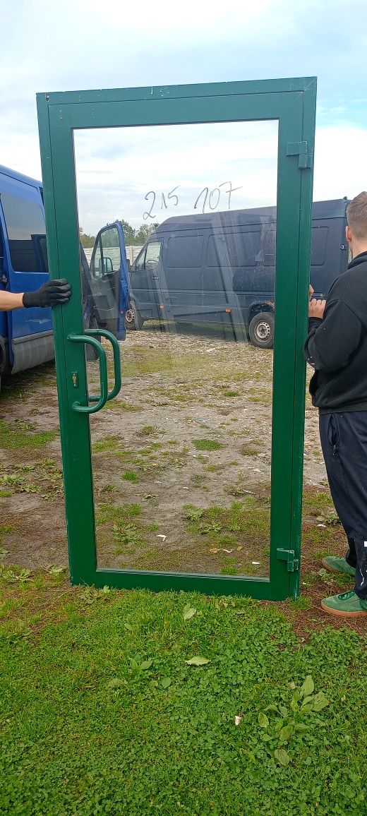 drzwi aluminiowe używane z Niemiec super stan dostawa gratis cały Kraj