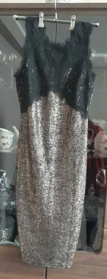 New look sukienka glamour midi L