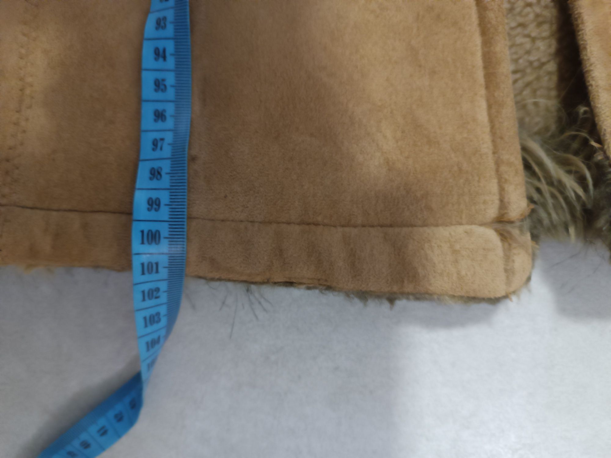 KappAhl płaszcz zimowy damski kożuch futerko 38 M 40 L brązowy camel