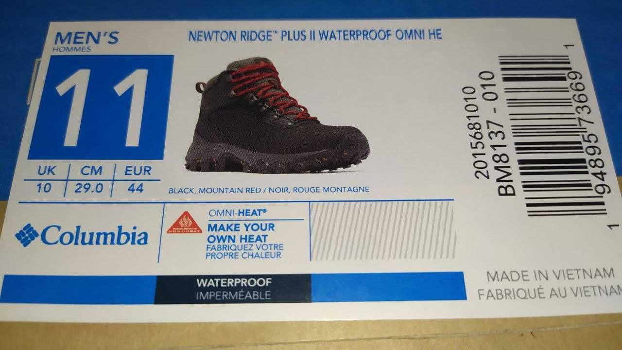Чоловічі ботинки, черевики Columbia Newton Ridge™ Plus II Omni-Heat™