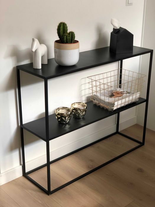 Solidna konsola loft ze stali regał szafka szafa półka komoda