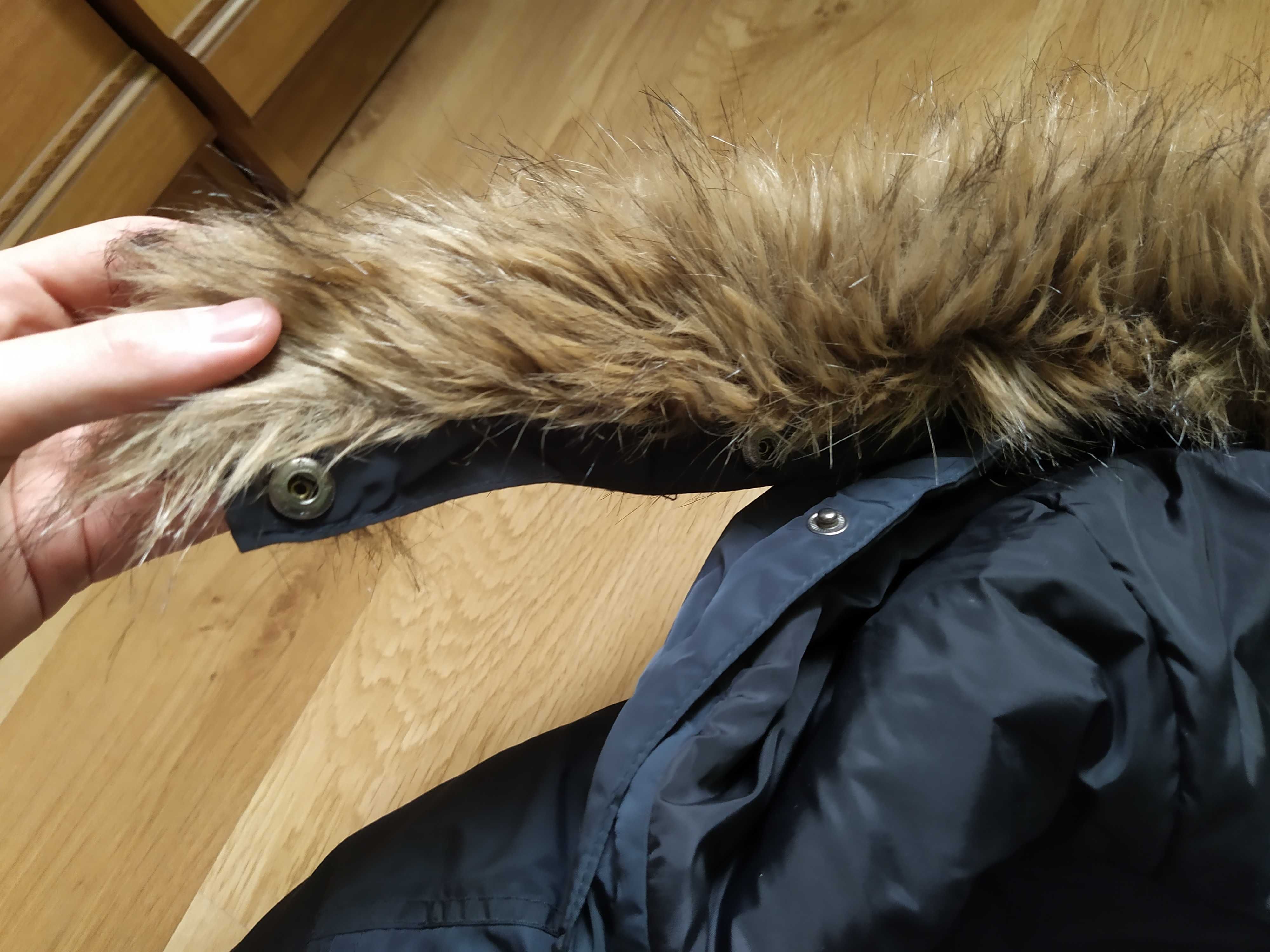 Kurtka parka z kapturem ZARA rozmiar 13/14 164 cm