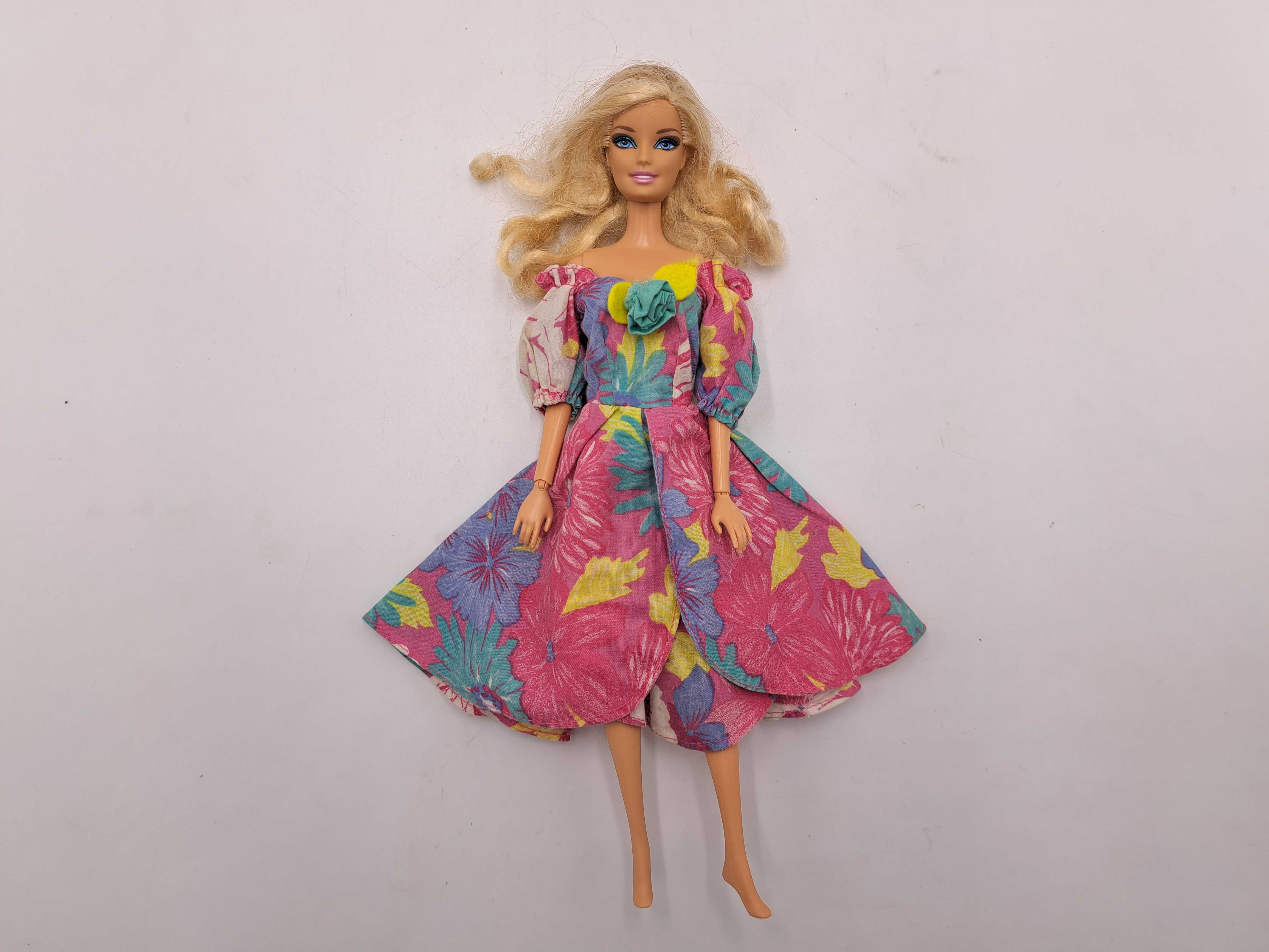 Lalka Barbie Mattel 1998 długie kręcone blond włosy, vintage