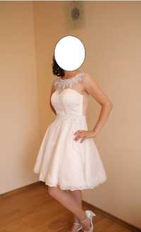 Suknia ślubna krótka rozmiar 38