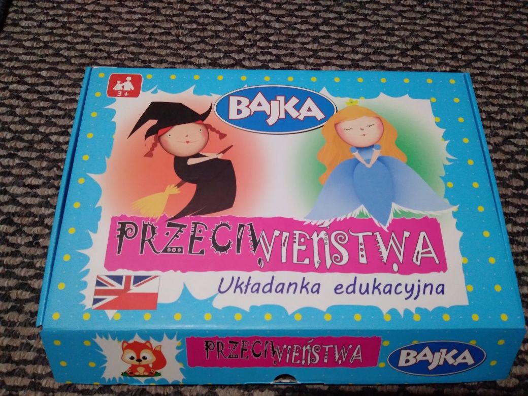 Gra puzle przeciwieństwa wiek plus 3 lata