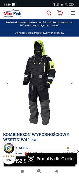 Kombinezon wypornościowy