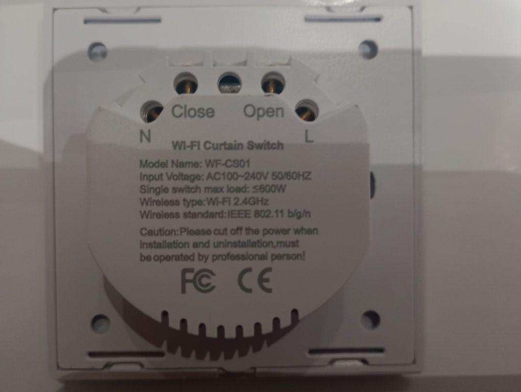 Etersky WF-CS01 przełącznik do rolet z panelem dotykowym, kompatybilny