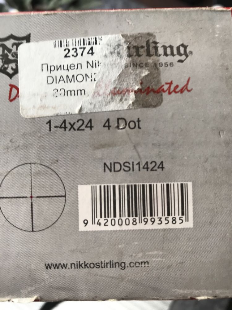 Продам приціл  Nikko Stirling 1-4-24 Diamond. Новий!!!