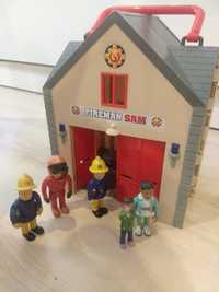 Strażak Sam Fireman Sam strażnica i figurki