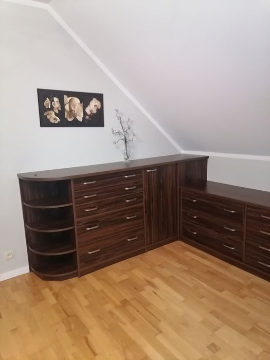 Sypialnia, łóżko, szuflady