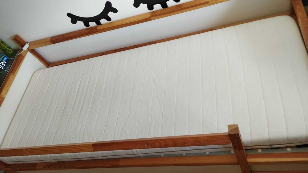 Cama criança 200x90 com estrado e colchão