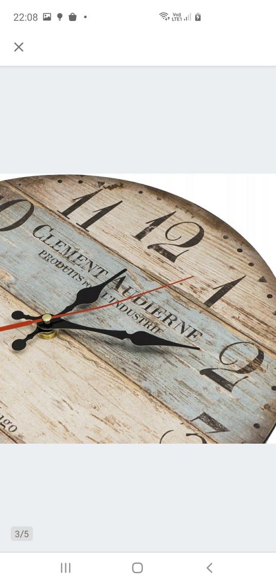 Zegar ścienny lohas home wielokolorowy 30cm