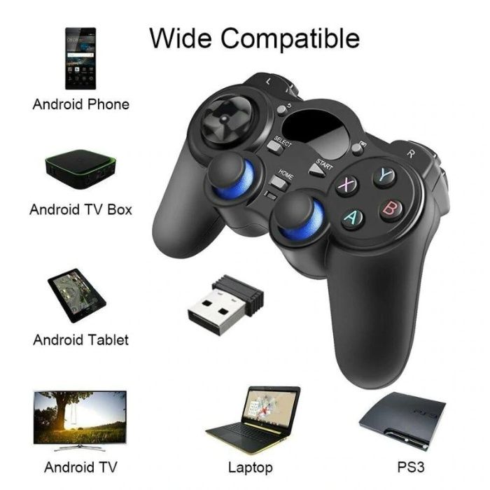 Comando gamepad para android, tablet, telefone, PC, TV, 2.4g sem fios