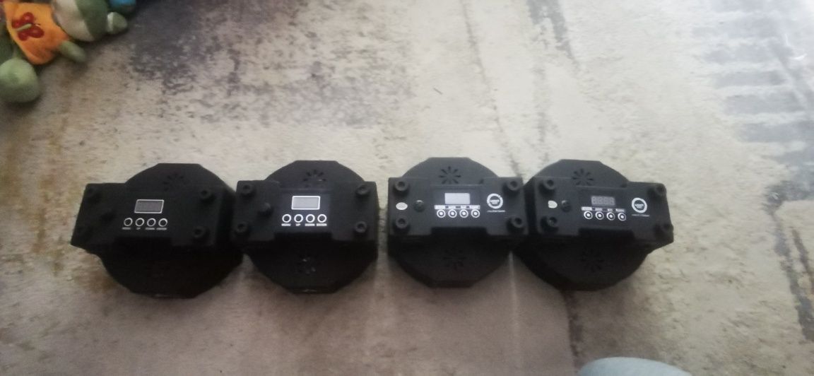 Zestaw 4 szt mocnych par led + pokrowiec light4me fractal beamz