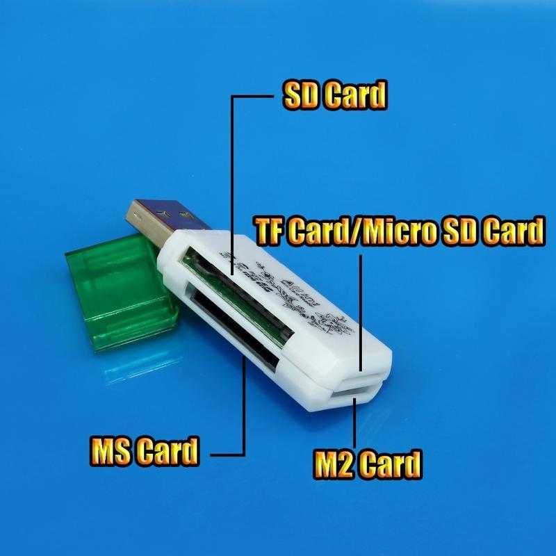 Кардидер (адаптер)2в1 для sd, tf, micro sd, ms, m2 карт(card)