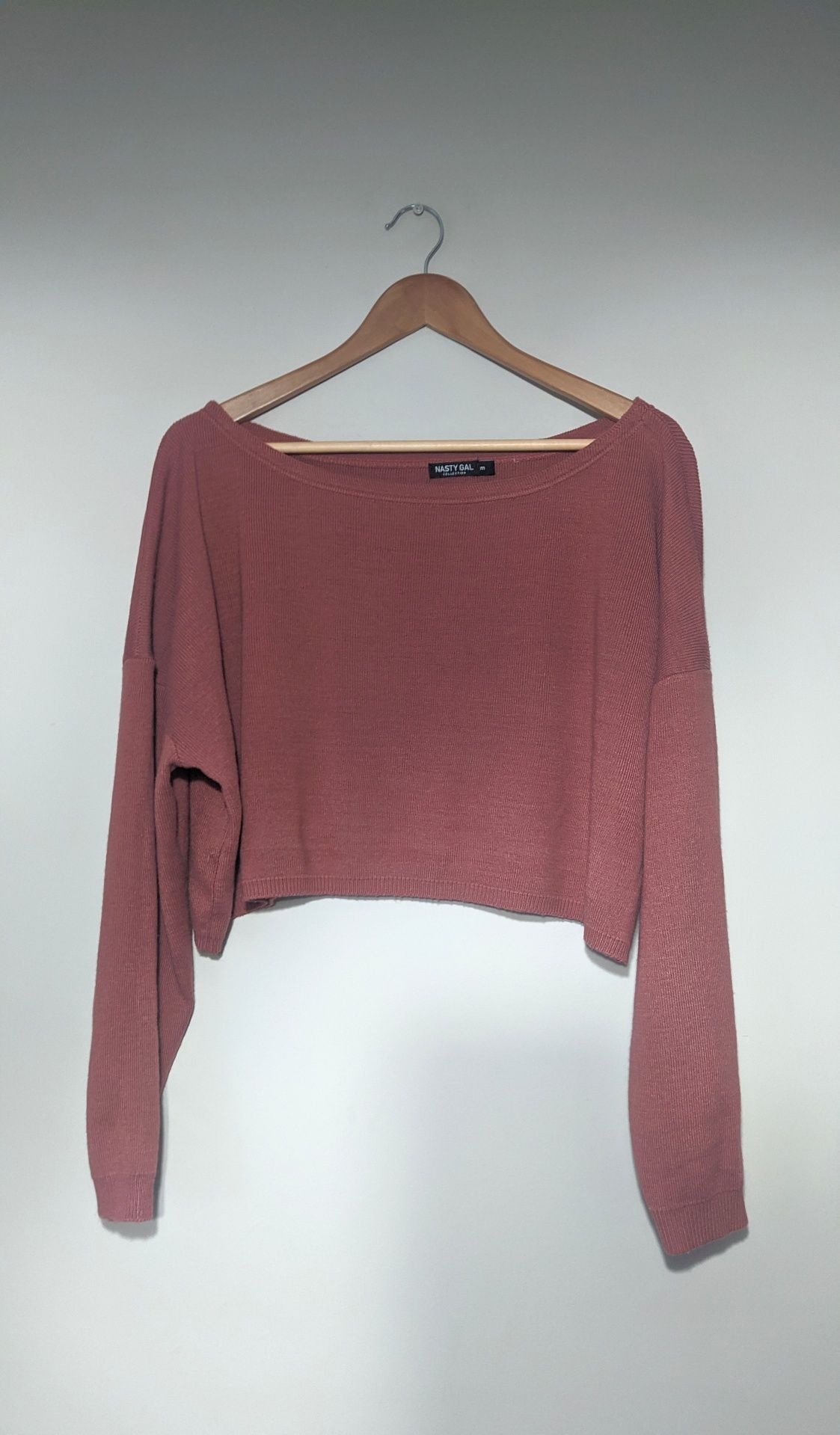 Sweter crop top Nasty Gal M oversize jesień