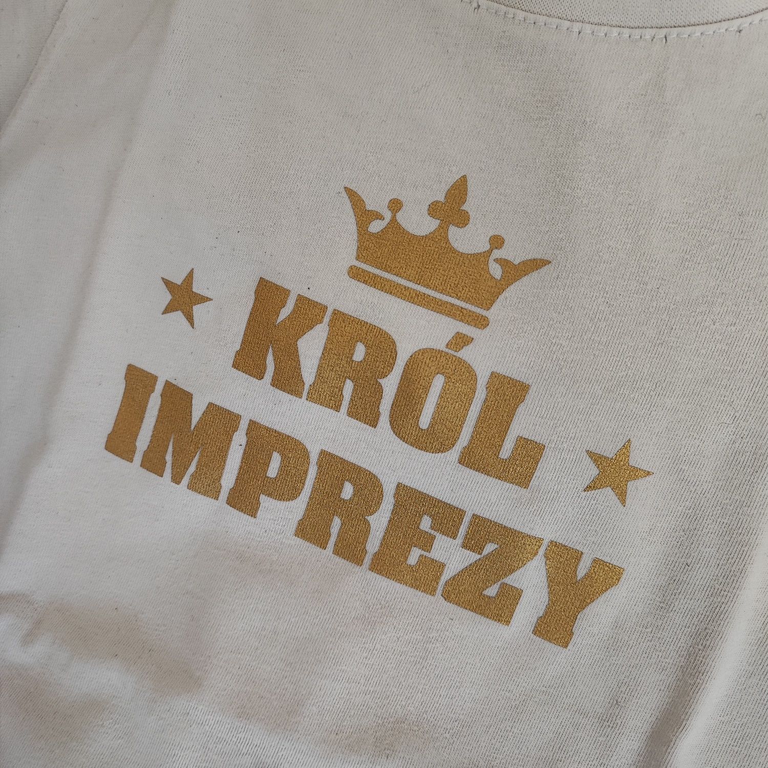 Dwupak t-shirt dziecięcy chłopiec 116 król imprezy Filip 5 lat spodnie