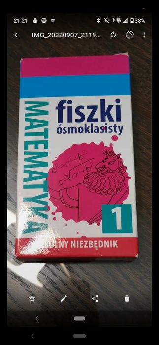 Fiszki z matematyki do egzaminu ósmoklasisty