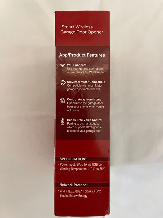 Smart Wireless Garage Door Opener - Universal