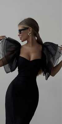 Шикарное черное платье
