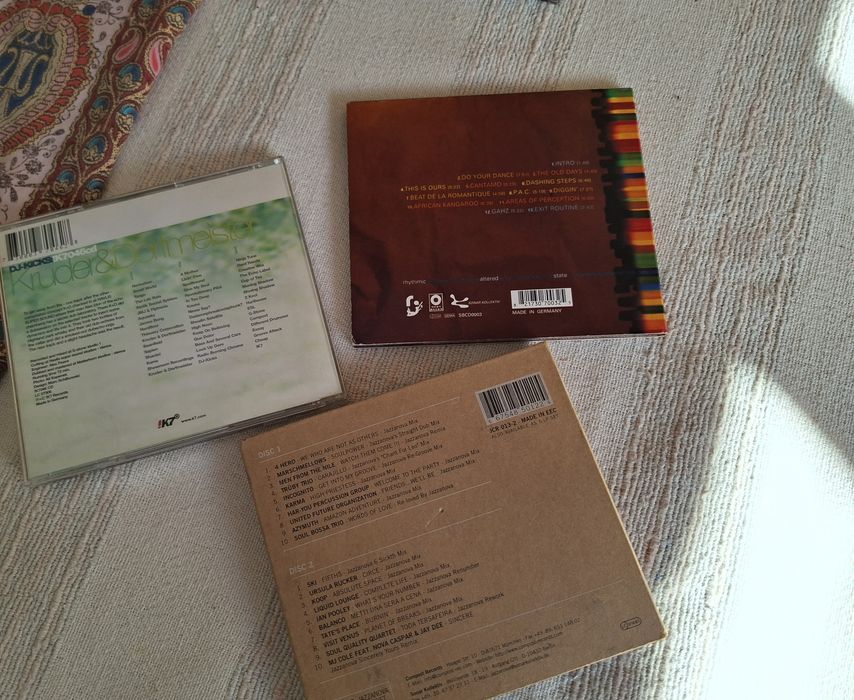Três CDS originais por 12 euros  Kruder & Dorfmeister RAS  Jazzanova