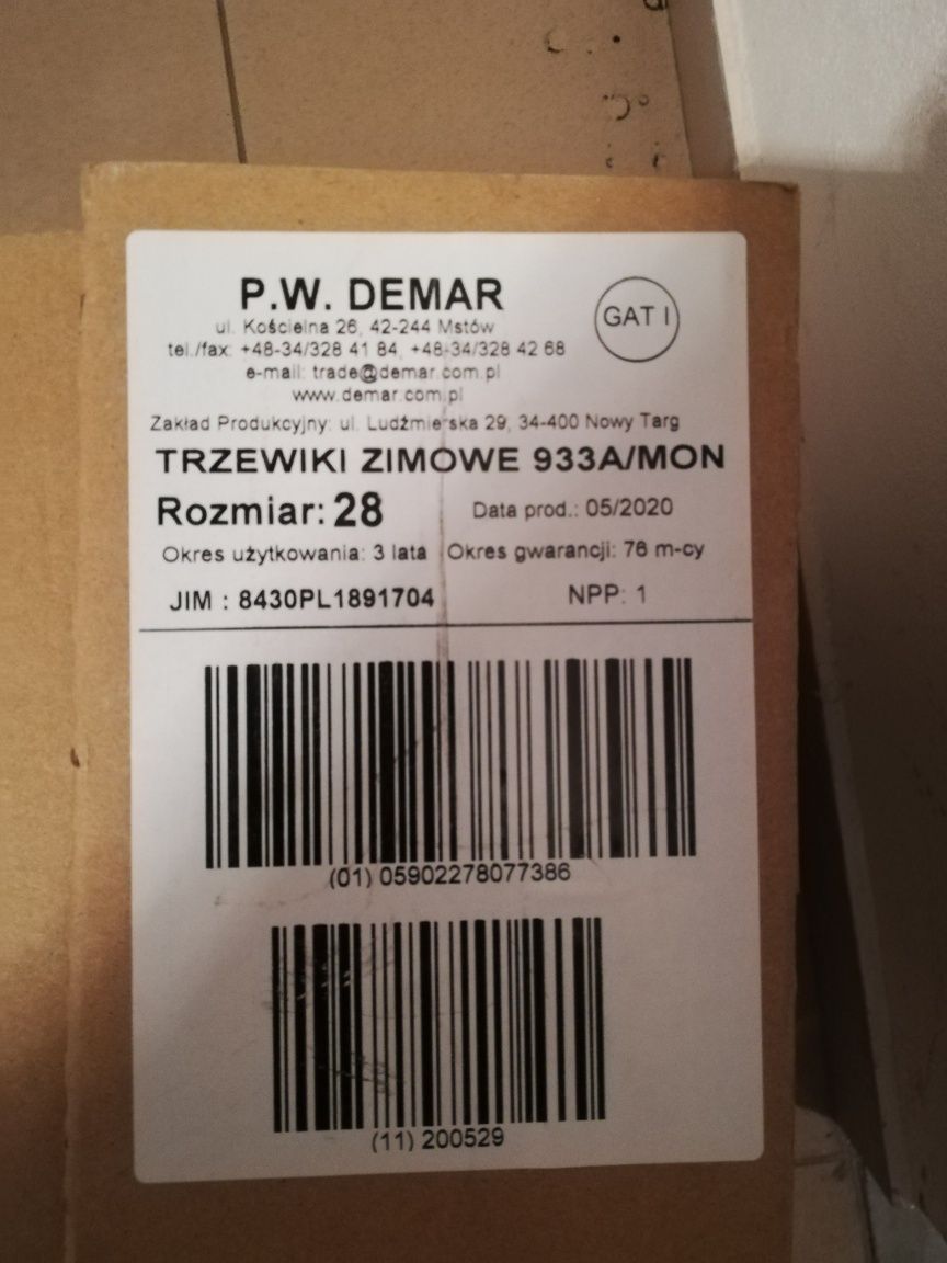 Buty wojskowe zimowe brazowe