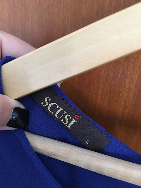 SCUSI Vestido azul L