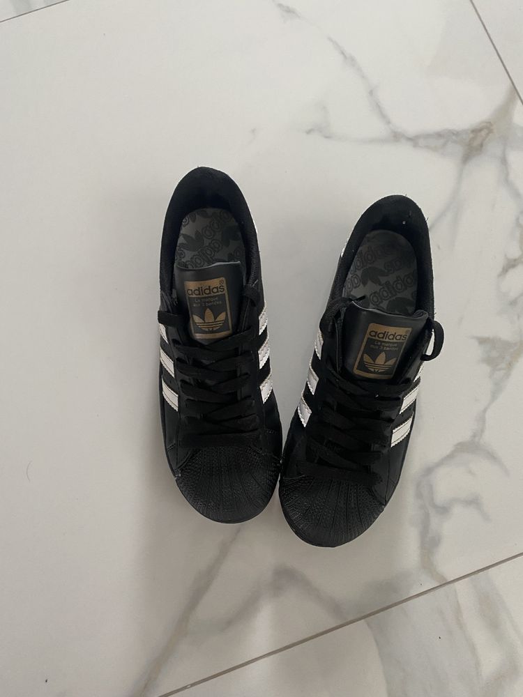 Adidas superstar black | адідас суперстар 38