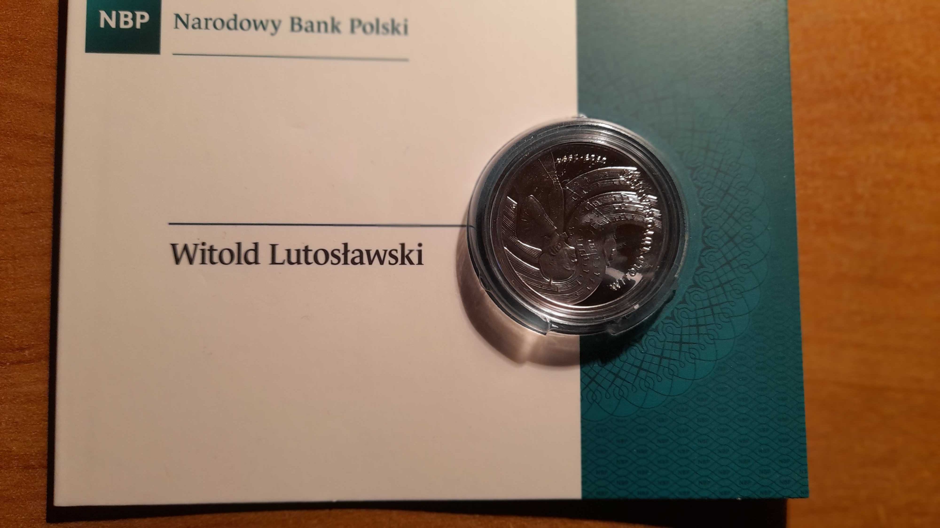 Moneta srebrna 10 zł "Witold Lutosławski" z 2013 r.