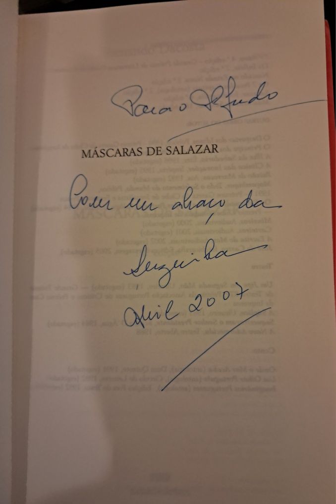Livro "Máscaras de Salazar" PORTES GRÁTIS.