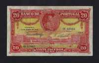 nota de portugal 20 escudos 1925 MBC