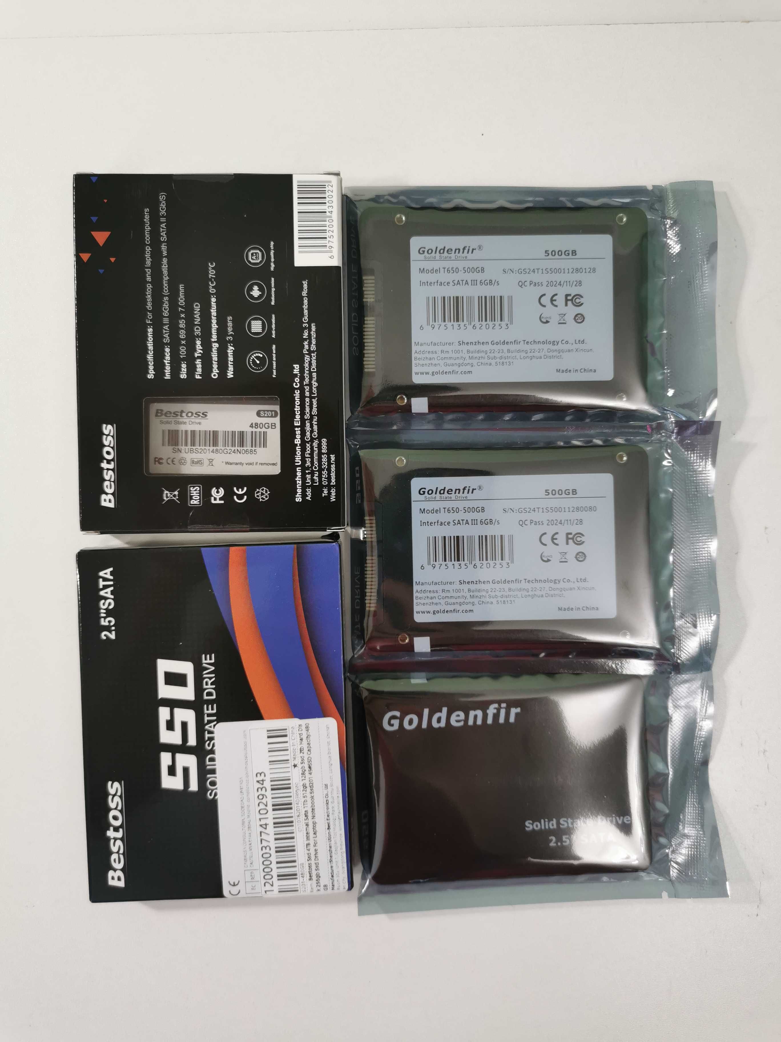 SSD накопичувач 120 Gb 2.5 Sata 128 240 256 480 500 512