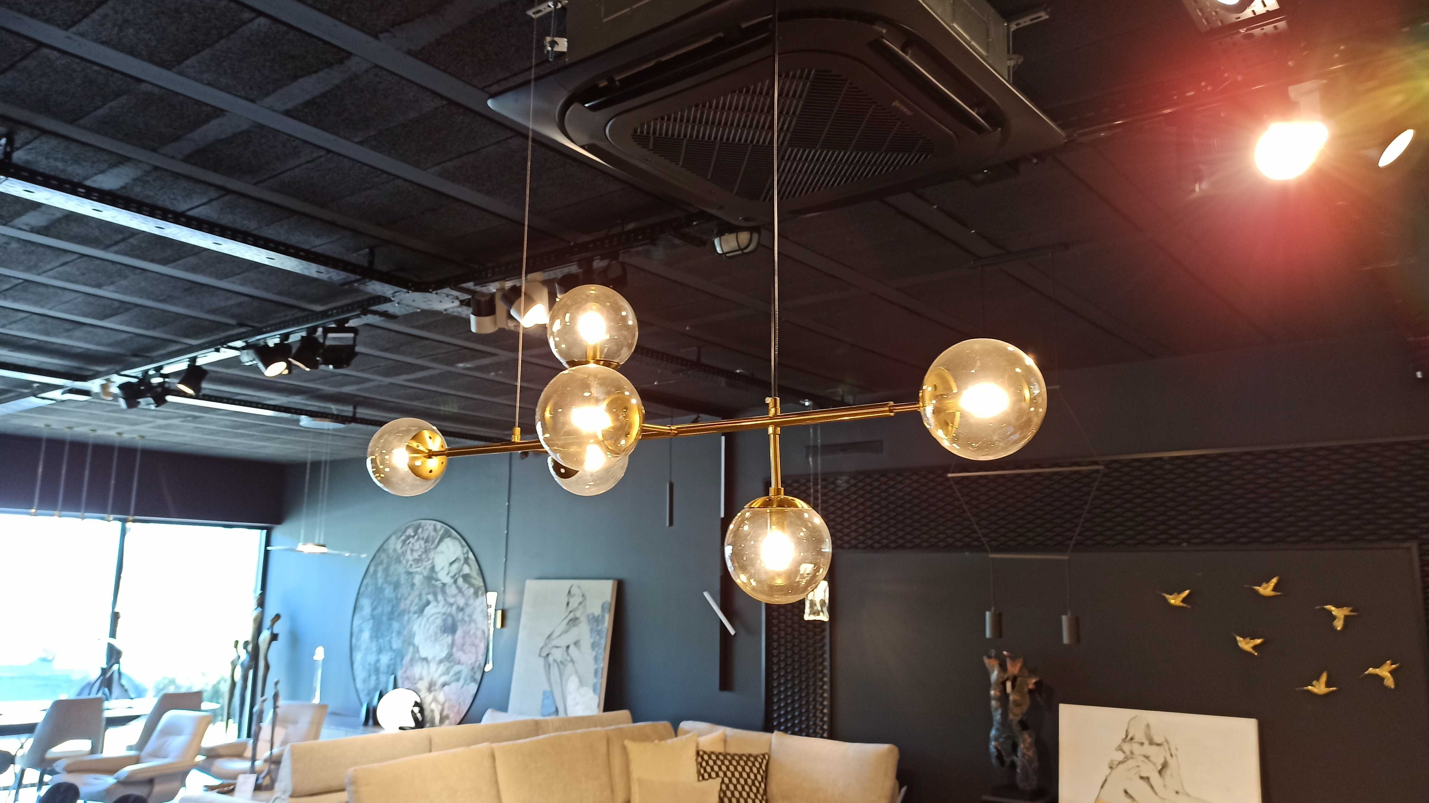 lampa wisząca Helios 6 Azzardo z ekspozycji