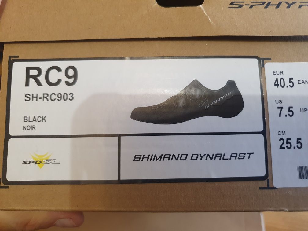 Shimano 40.5 Rc9 buty szosowe spd sl sh-rc903 255mm