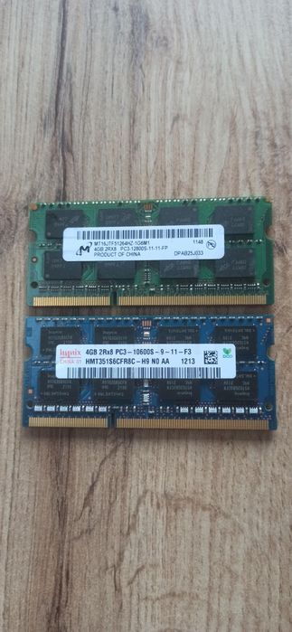 Pamięć RAM DDR3 4GB do laptopa – różne modele, firmy i częstotliwości