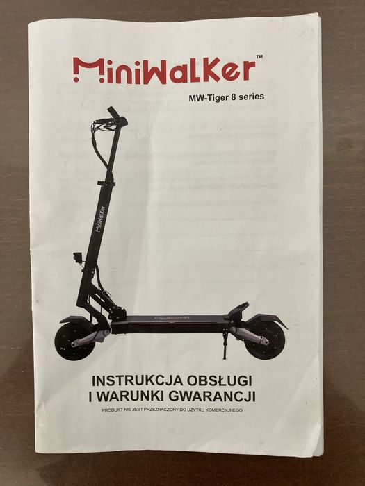 Hulajnoga MiniWalker Tiger 8 na gwarancji