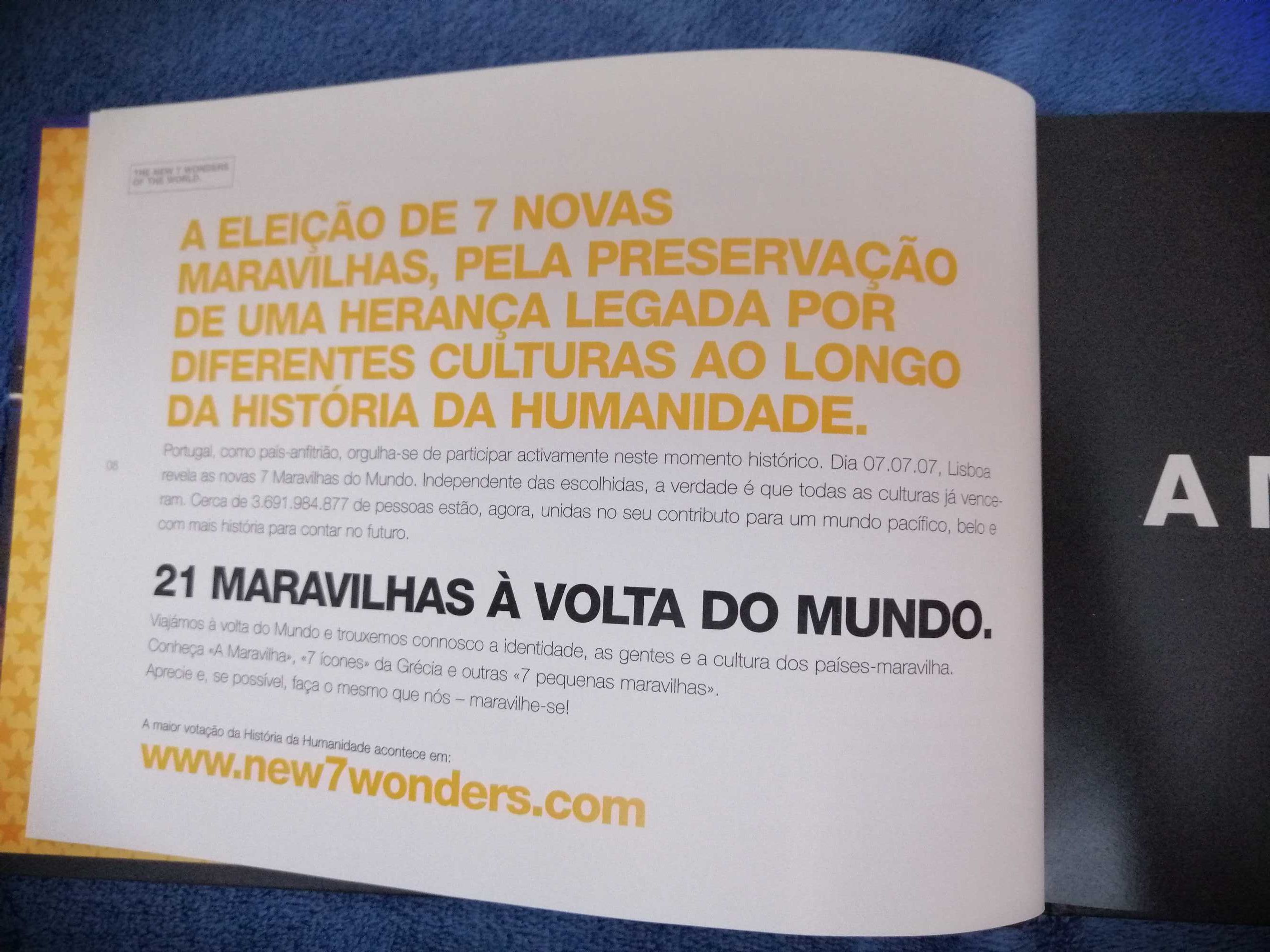 Coleção "21 Maravilhas à Volta do Mundo" - New 7 Wonders of the World