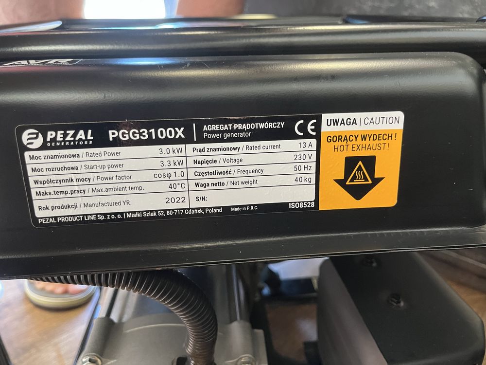 Генератор бензиновий PEZAL PGG3100X
