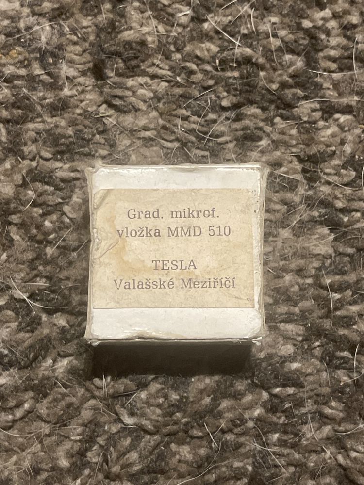 Zabytkowy mikrofon Tesla MMD 510 wkład mikrofonowy czechosłowacja PRL