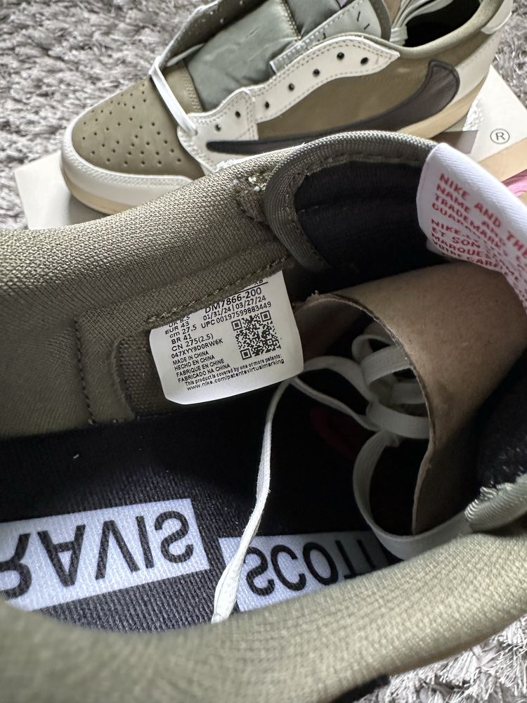 (43) Jordan 1 Retro Low OG SP | Travis Scott Medium Olive