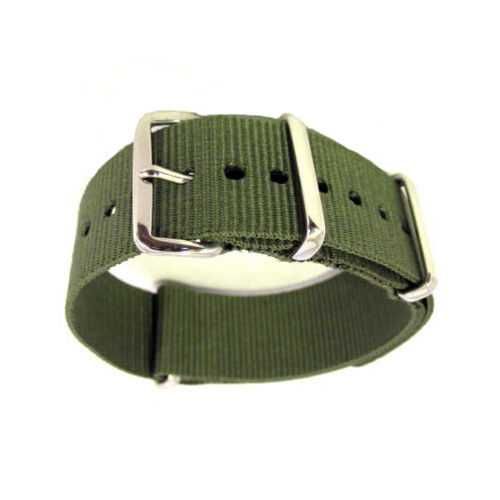 Pasek do zegarka 18mm 20mm 22mm nylonowy NATO czarny zielony granatowy