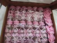 N&T NIETING Butelka do karmienia baby shower, 24 szt. i róże